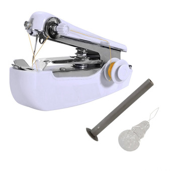 OMG จักรเย็บผ้ามือถือ ขนาดพกพา Mini Handheld Sewing Machine - White