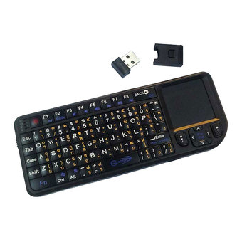 ideecraft RiiTek Mini Keyboard มีภาษาไทย มี Laser pointer มินิคีย์บอร์ด รุ่น K01 - Black