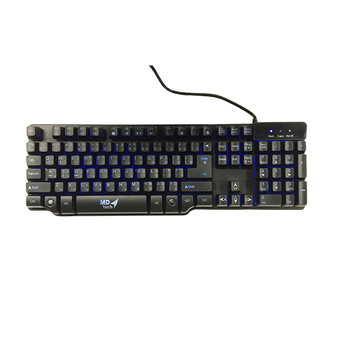 MD-TECH Semi Mechanical Keyboard Gaming รุ่น K-1 (สีดำ)