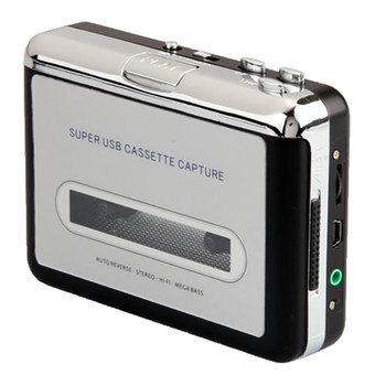 niceEshop USB Audio Cassette Tape Converter to MP3 CD Player PC(Silver and Black) (Intl)