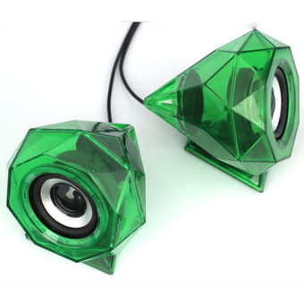 OEM Hi-Fi Speaker ลำโพง คอมพิวเตอร์ รุ่น Diamond, LED ( lights /Green )