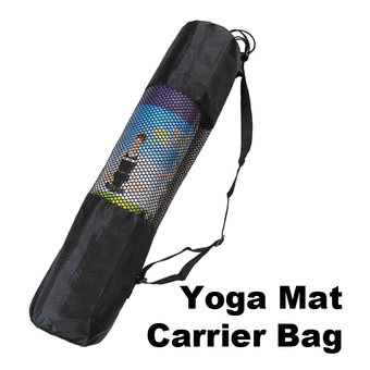 Fine Nylon Yoga Mat Bag Carrier Mesh Center Black W (Intl)
