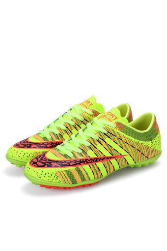 Men's Outdoor Soccer Boots Turf TF Indoor Football Soccer Futsal Shoes (Green) (Intl)