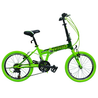COYOTE จักรยานพับได้ 20 นิ้ว เกียร์ SHIMANO 21 SPEED รุ่น VIPER (สีเขียว)