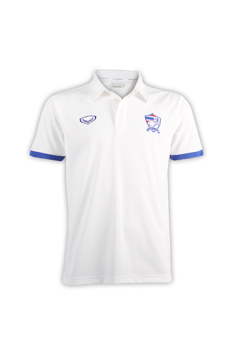 Grand sport เสื้อคอปกฟุตบอลทีมชาติ (สีขาว)