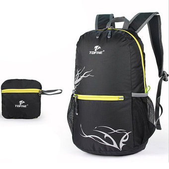 RockLife Packable Backpack Hiking Daypack กระเป๋าเป้พับเก็บได้ สำหรับนักเดินทาง 20L (Black)
