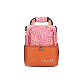 Cool กระเป๋าเก็บอุณหภูมิ V-cool 2 ชั้น ทรงสูง (Orange)