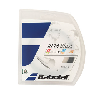 Babolat เอ็นเทนนิส BABOLAT RPM BLAST 12M 130-16 BLACK (สีดำ)