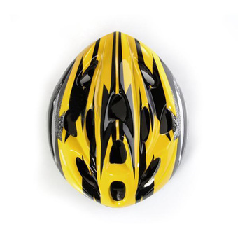 Yellow Black Mountain Road Bicycle Bike Cycling Safety Unisex Helmet +Visor L (Intl)