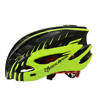 Rockbros Helmet Road Bike MTB Cycling Helmet Size M/L 57cm-62cm Yellow (Black) - INTL