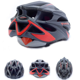 CatWalk MOON MV29 Adult Bicycle Outdoor Cycling Helmet with Snap-on Visor Use Road Mountain Size L (Red+Black) (Intl)