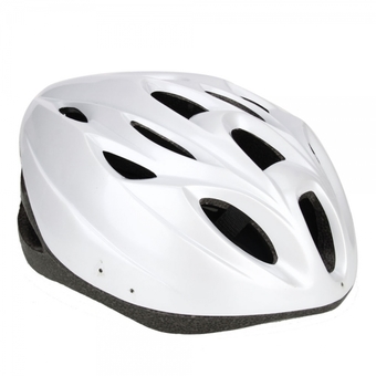 Cycling Mountain Road Bike Safety Bicycle Helmet with Visor 18 Vents (White) (Intl)