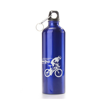 ALL SPORT ขวดใส่น้ำดื่มอลูมิเนี่ยม กระติกน้ำ สำหรับจักรยาน รุ่น Bottlez ( สีน้ำเงิน)