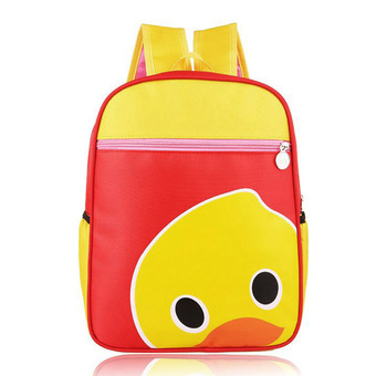 Cartoon Pattern Kids Child Nylon Waterproof Small Schoolbag School Bag Backpack Duck (Intl)