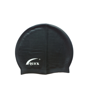 RUJI Swimwear หมวกว่ายน้ำ หมวกกันน้ำ หมวกเล่นน้ำ Silicone รุ่น SCS0024 - สีดำ