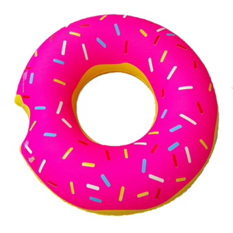 OEM 80CM ห่วงยางโดนัท 36'' สีชมพูSweet Inflatable Swimming Ring