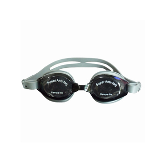 RUJI Goggles แว่นตาว่ายน้ำ แว่นดำน้ำ แว่นว่ายน้ำ แว่นกันน้ำ สายรัดคุณภาพดี - สีดำเทา