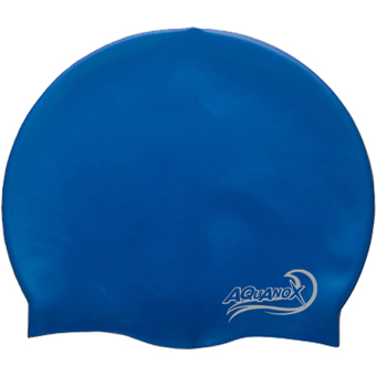 AQUANOX Basic หมวกว่ายน้ำซิลิโคน (น้ำเงิน)