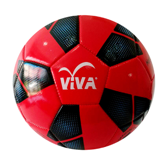 VIVA ฟุตบอลหนังเย็บ PVC รุ่น HOT SHOT เบอร์ 5 ( สีแดง/ดำ )