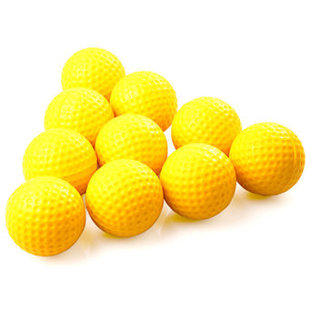 OMG PU BALL ลูกกอล์ฟโฟม 10ลูก (Yellow)