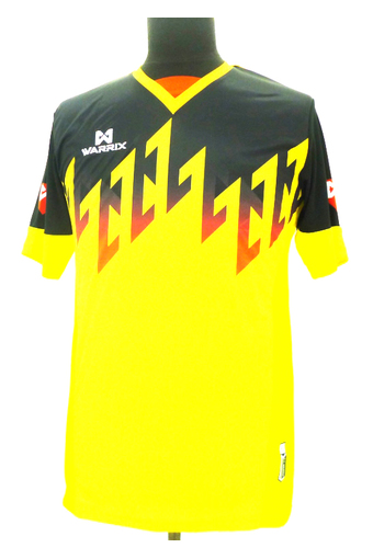 WARRIX SPORT เสื้อฟุตบอลพิมพ์ลาย WA-1519 ( สีเหลือง-ดำ )