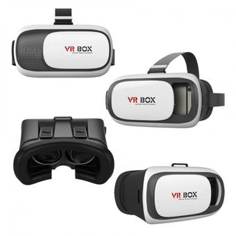 VR BOX VERSION 2.0 (NEW MODEL) 3D VR แว่นตาดูหนัง 3D อัจฉริยะ (White)