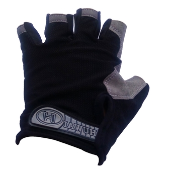 FD Premium ถุงมือกีฬา ถุงมือจักรยาน ถุงมือออกกำลังกาย Bike Glove Sport Glove ครึ่่งนิ้ว ขนาด (14*16*1)cm. รุ่น SG028 (สีดำ/เทา)
