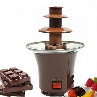 MOMMA เครื่องทำ ช็อคโกแลต ฟองดูว์ น้ำพุ 3 ชั้น ( Mini Chocolate Fondue Fountain )