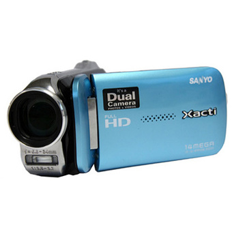 SANYO กล้อง VDO Full HD รุ่น VPC-GH1 (สีฟ้า)