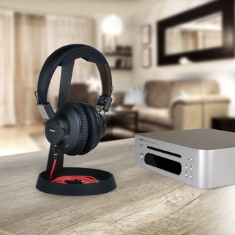 AVANTREE Headphone Stand สแตนแขวนหูฟัง พร้อมช่องวางสายหูฟัง รุ่น HS102 - (สีดำ)