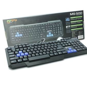 9FINAL MS500 USB Multimedia Keyboard MS-500 (Black)