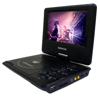 Sonar เครื่องเล่น DVD พกพา จอ 7 นิ้ว ดูทีวีได้ รุ่น PD-724TV (สีดำ)