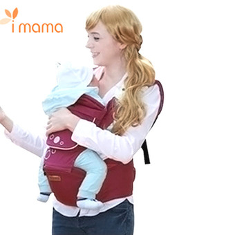 i-mama เป้อุ้มเด็ก เป้สะพายเด็ก เป้เพื่อสุขภาพ(สีแดง) i-mama Hip Seat Carrier (Maroon)