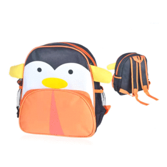 achute กระเป๋าเป้สะพายหลัง รูปเพนกวิน - สีส้ม