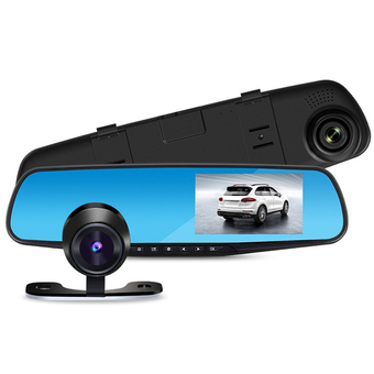 Blackbox กล้องติดรถยนต์ กระจกกล้องหน้าหลัง FULL HD L9000 เมนูภาษาไทย