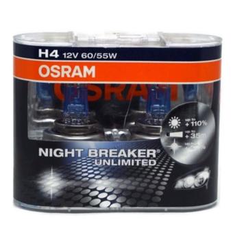 OSRAM หลอดไฟหน้า H4 รุ่น NIGHT BREAKER UNLIMITED
