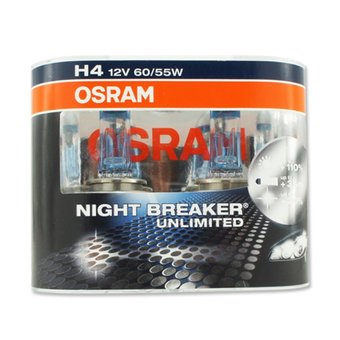 OSRAM หลอดไฟหน้า H4 12V60/55W สำหรับ รถบิ๊กไบด์ OSRAM รุ่น NIGHT BREAKER UNLIMITED