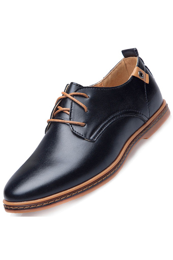 PINSV Men's Fashion Casual Oxfords Shoes(Black) (Intl)