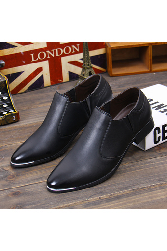 ST Men's Casual Formal Derby & Oxfords Shoes （Black ) (Intl)