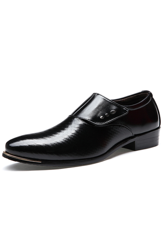 PINSV Men Formal Shoes Casual Business Shoes（Black） (Intl)