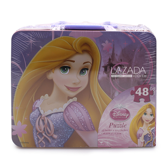 DISNEY PRINCESS PUZZLE IN TIN WITH HANDLE