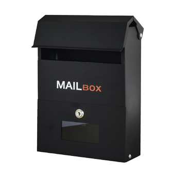 office2art ตู้จดหมาย Mailbox รุ่น Black ตู้รับจดหมาย ฝาเปิดด้านบน - สีดำ