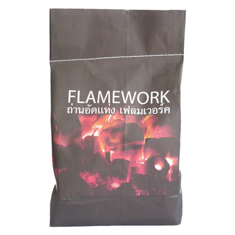 FLAMEWORK BBQ Briquette Charcoal ถ่านบาร์บีคิวอัดแท่ง 3 ก.ก.