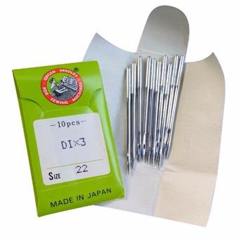FD Premium เข็มจักรเย็บผ้าอุตสาหกรรม (DI x3 เบอร์ 22 (10 ชิ้น) ) Silver Needles Set รุ่นHLM023(Silver)