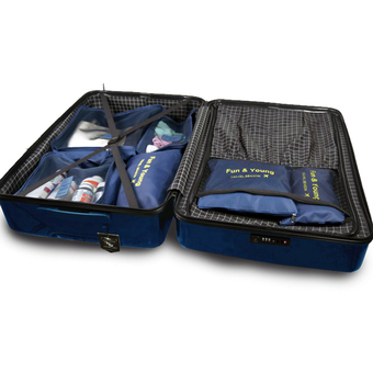 DUOMO กระเป๋าเดินทาง ล้อลาก ABS ขนาด 20 นิ้ว รุ่น ZTB-2006 ( สีน้ำเงินเข้ม ) ร้านค้าดี ราคาถูกสุด - RanCaDee.com