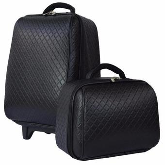 Wheal กระเป๋าเดินทางล้อลากเซ็ทคู่ แม่ลูก 18/14 นิ้ว Chanel Classic (Black)(Black) ร้านค้าดี ราคาถูกสุด - RanCaDee.com