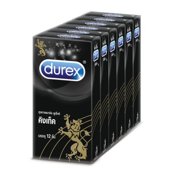 ดูเร็กซ์ ขายส่งยกแพ็ค ถุงยางอนามัย คิงเท็ค แบบ 12 ชิ้น 6 กล่องDurex Wholesale Pack Kingtex Condom 12's x6 box
