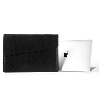 Ultra Thin PU Leather Laptop Sleeve Carrying Case Cover for Apple MacBook Pro 13 inch with Retina Display(Black)