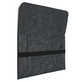 Woolen Felt Envelope Laptop Sleeve Bag Case Cover For Apple MacBook Pro 15 15.4inch Dark Gray