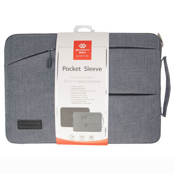 GEARMAX Notebook Bag for MacBook Air/Pro 13.3 Inch with Handle Fabric Cover Protective Briefcase(Gray) - Intl ร้านค้าดี ราคาถูกสุด - RanCaDee.com